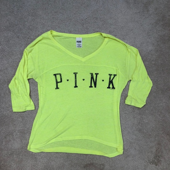 PINK Victoria's Secret Tops - PINK Light weight quarter sleeve shirt